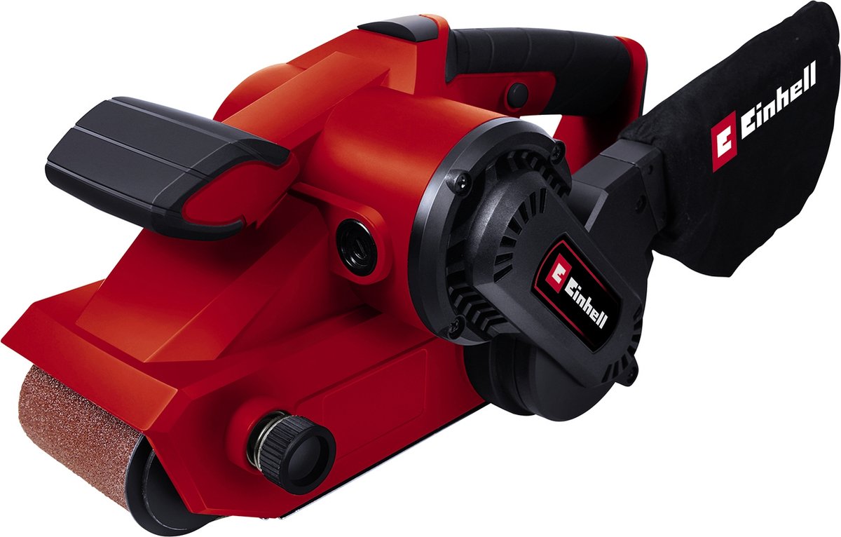 Ponceuse à bande électrique Einhell tc-bs 8038 - 800 w - 380 t min - surface de ponçage : 142x76 mm - taille de la bande : 533x76 mm - incl. sac à poussière et 1x bande abrasive (k80)
