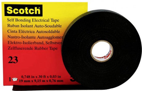 3m scotch 23 scotch23-19x9.15 ruban de réparation scotch 23 noir (l x l) 9,15 m x 19 mm 1 pièce(s)