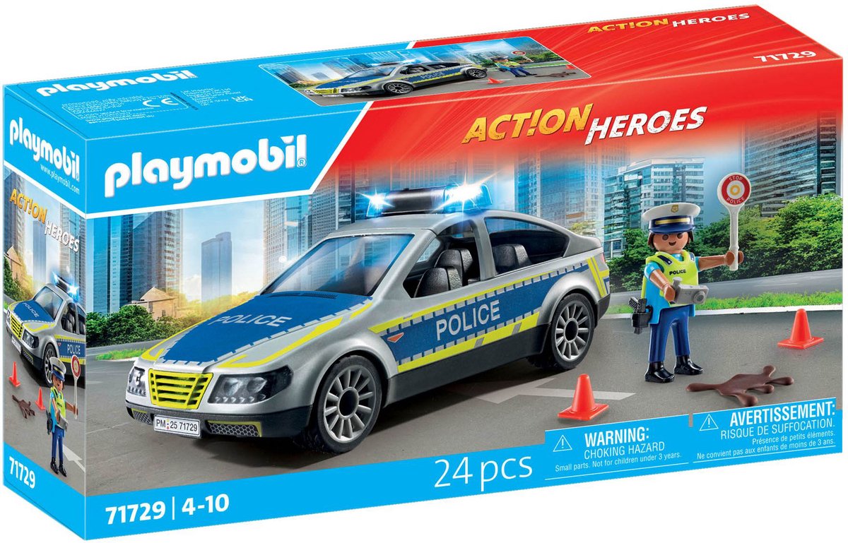 Playmobil 71729 voiture de patrouille de police