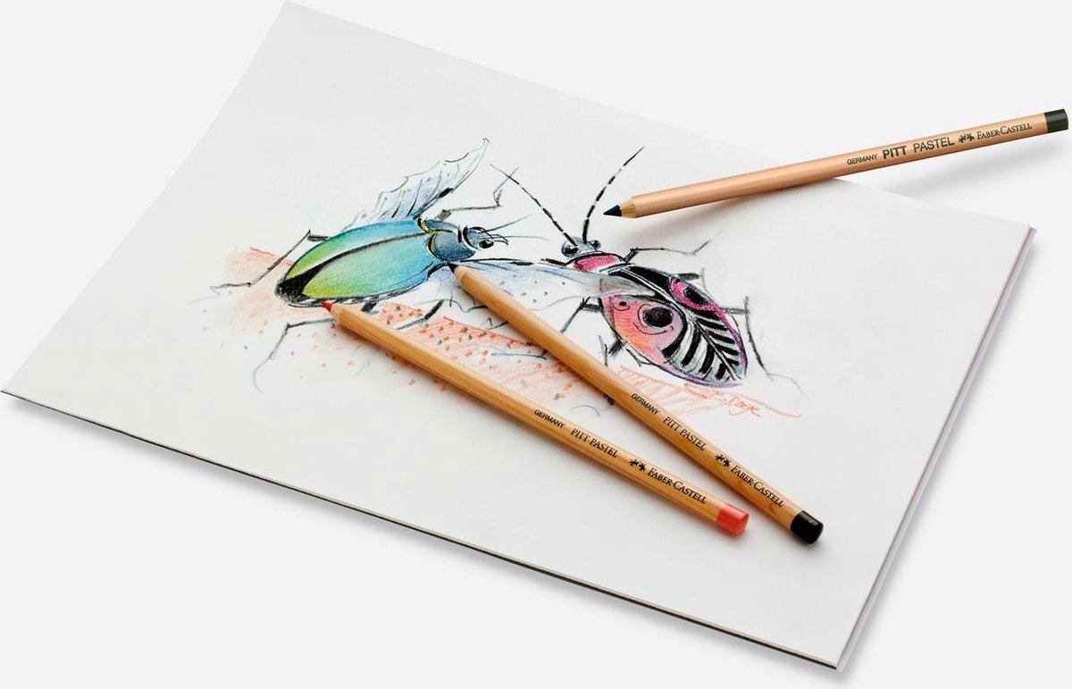 Faber-castell crayon pastel pitt - 101 blanc - fc-112201