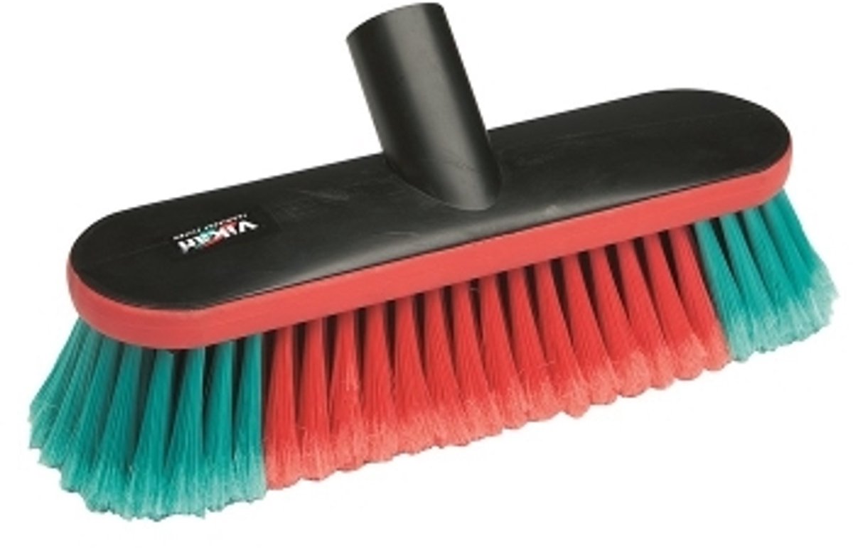 Vikan 475552 brosse de lavage ovale - 270 mm - perméable à l'eau - poils fendus doux - brosse pour voiture - lavage de voiture