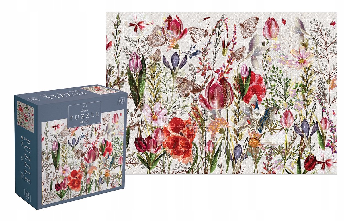 Geronimo games puzzle - 500 stukjes - interdruk puzzel bloemen 5 - mooie bloemen -