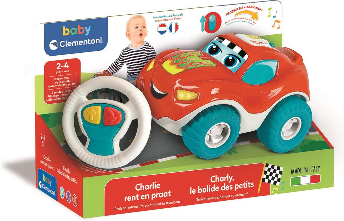Clementoni bébé Charlie conduisant une voiture