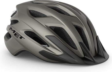 Avec casque de vélo crossover mips hommes femmes - casque de vélo de ville adultes - taille XL - titane mat