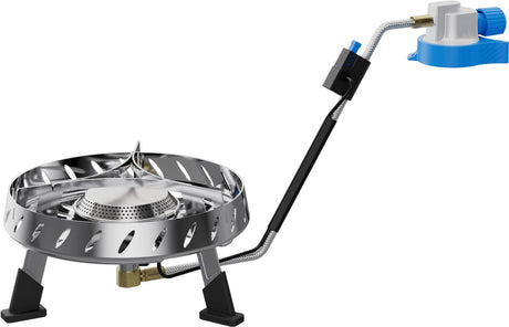 Réchaud Campingaz Camp Trek CV Connect - pour l'extérieur et le camping - surface de cuisson stable de ø15 cm