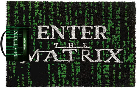 Pyramid international le paillasson matriciel entrez dans la matrice 40 x 60 cm noir vert