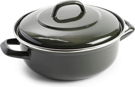 Casserole émaillée repas du jour - ø 24 cm - vert olive