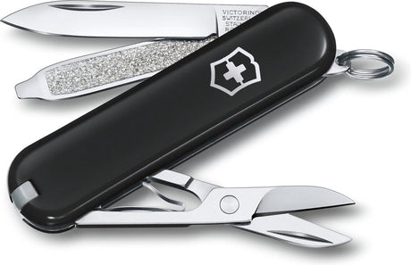 Couteau de poche Victorinox classic SD - illusion sombre - 7 fonctions - acier inoxydable