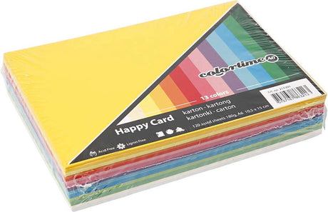 Colortime https: www.cchobby.nl printemps carton-a6-feuille-105x148-mm-180-gr-diverse-colours-300-div-vellen-1-doos