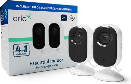 Caméra de sécurité intérieure Arlo essential 2k - 2 caméras IP