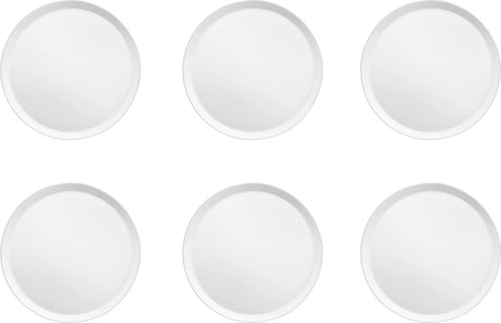 Médard de noblat - yaka blanc - assiette à dessert 21,5 cm - 6 pièces - porcelaine
