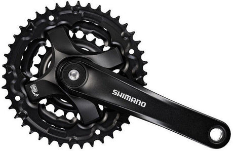 Shimano Crankset 6 7 8 Speed Tourney FC-TY501 avec bras de manivelle de 170 mm 48 x 38 x 28t noir