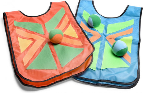 Bs Toys Ensemble de jeu de lancer de balle avec attrape-ventre - Jeu de lancer de balle avec Velcro - Jouets à partir de 4 ans - 2 à 4 joueurs