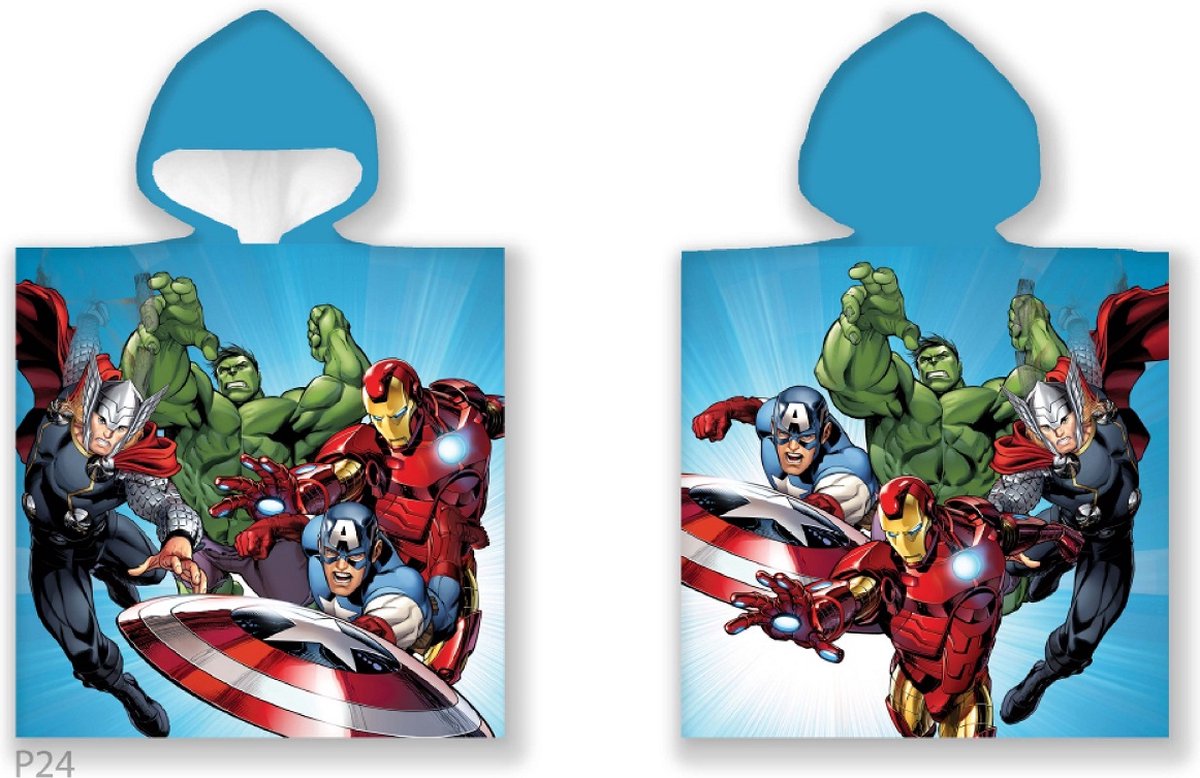 Marvel Poncho Marvel Avengers - 55 x 110 cm - coton
