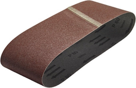 Wolfcraft - bandes abrasives grain 40 80 120 - 9 pièces - papier de verre pour ponceuse à bande - bande abrasive 100 x 560 mm - 1933100