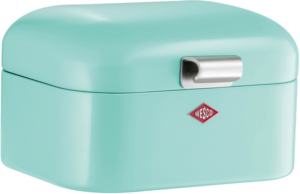 Wesco mini boîte à pain grandy | 2 litres - taille s | métal - menthe | boîte à pain