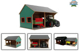 Hangar agricole Kids Globe pour 2 véhicules, 1:16