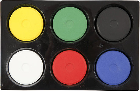 Blocs de recharge pour aquarelle Creativ company en palette - couleurs primaires, 6 pcs.