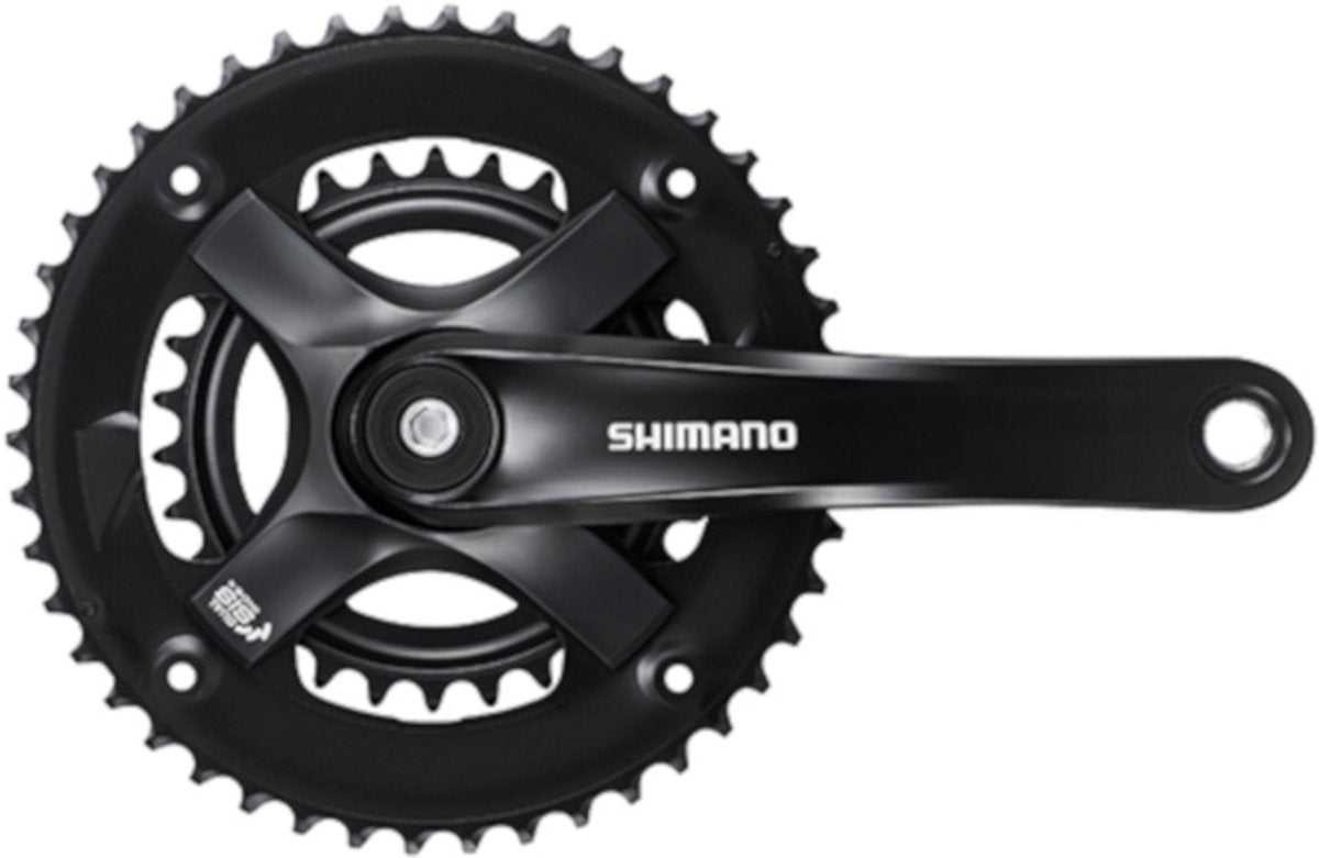 Shimano crankstel tourney ty501 46-30t 7 8s 170 mm zwart