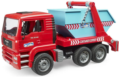 Bruder 02741 camion porte-conteneurs Man TGA avec conteneur de dépôt - échelle de jouet 1:16
