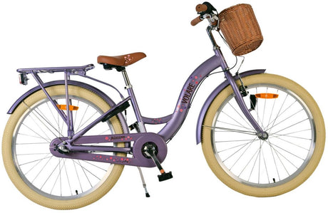 Vélo pour enfants Volare Blossom - filles - 24 pouces - violet - 3 vitesses