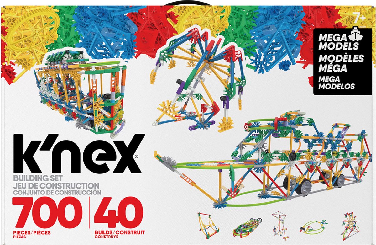 K'nex jeu de construction méga modèles 700 pièces - tige de jouet de construction.