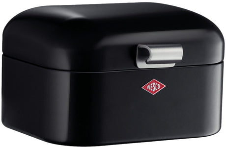 Wesco mini boîte à pain grandy | 2 litres - taille s | métal - noir | boîte à pain
