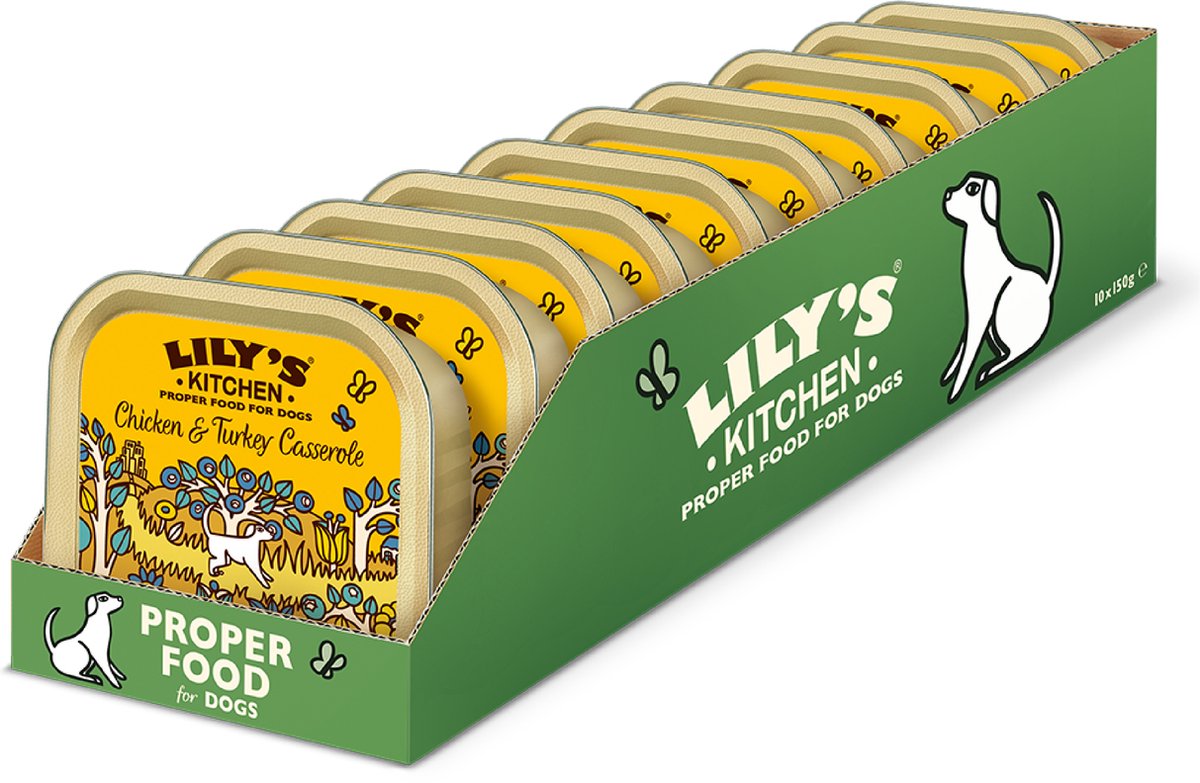 Lily's Kitchen - nourriture pour chien - nourriture humide - cocotte de poulet et de dinde - 10 x 150 g