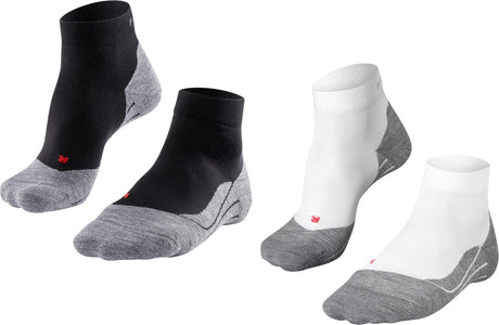 Falke ru4 short 2-pack chaussettes de course anti-ampoules, rembourrage moyen coton multipack chaussettes de sport femme multicolore - taille 37-38