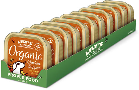 Pâté biologique Lily's Kitchen - nourriture humide pour chiens - au poulet - 11 x 150 g - nl-bio-01