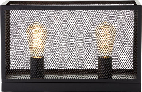 Brilliant labyrinthe - lampe de table - e27 max 2x60w - noir