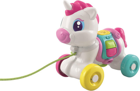 Clementoni - licorne interactive avec tirette - avec son - à partir de 6 mois