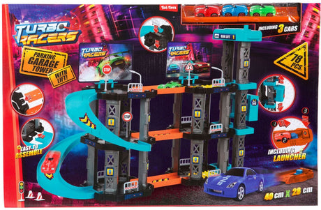 Turbo racers parkeergarage met lift