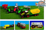 Tracteur globe pour enfants avec son lumineux de remorque 1:32