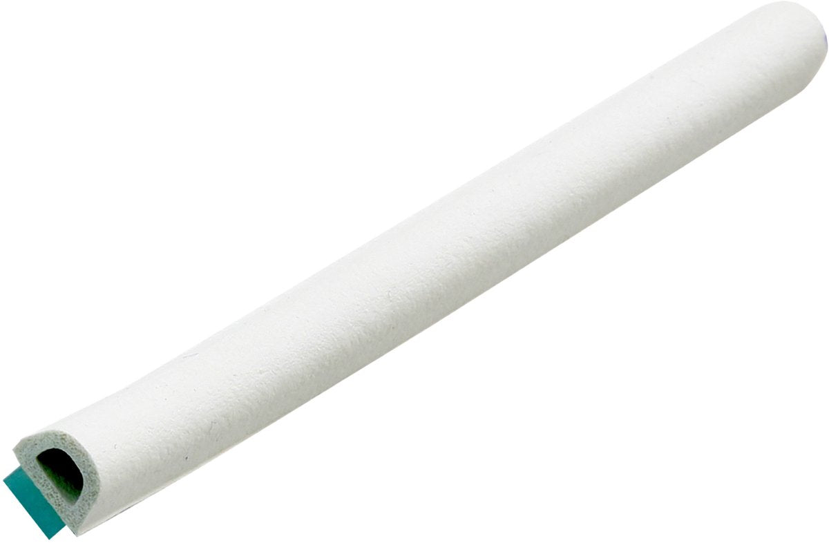 Bande de tirage Ellen - blanc - plastique - - profil en D 8 x 6 mm x 7,5 m blanc