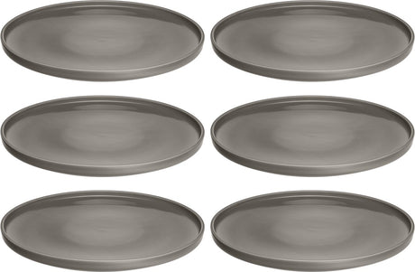 Assiette Leonardo Roma 27cm taupe - set 6