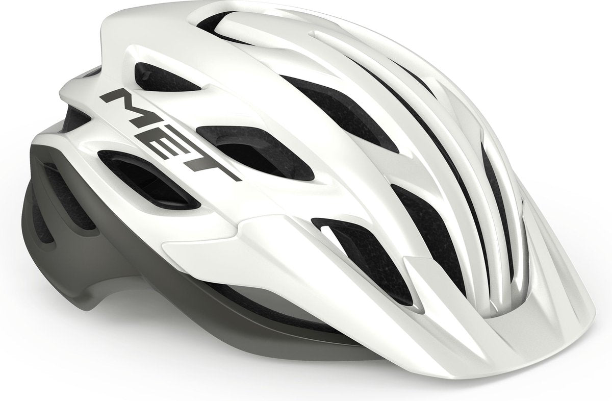 Avec Veelo mips casque de vélo hommes femmes - casque de vélo VTT adultes - vélo électrique - vélo de ville - taille m (56-58cm) - blanc gris mat (blanc)