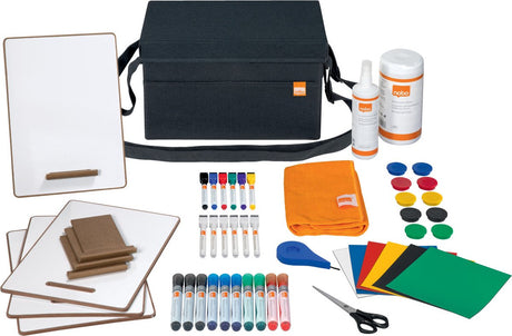 Kit d'accessoires pour tableau blanc Nobo dans un étui de transport - gris