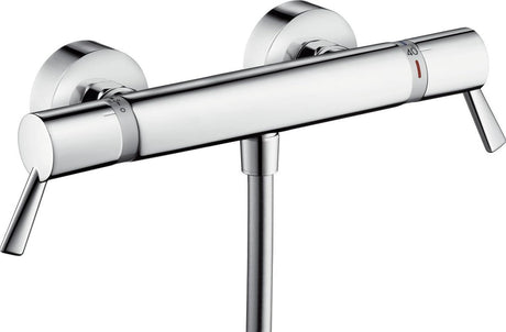 Robinet de douche thermostatique Hansgrohe ecostat confort care - avec poignées allongées - entraxe 15 cm - chrome