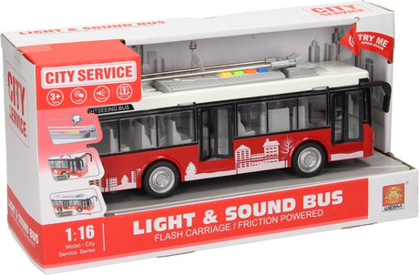 Lobbes jouets par exemple bus de ville avec lumière et son 1:16