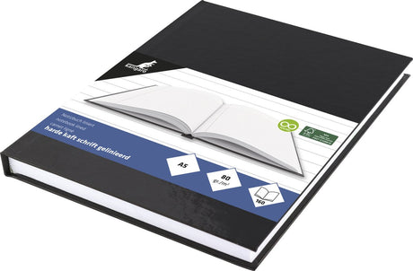 Kangaro schoolschrift - a5 - lijn - 160 pagina's - 80 grams - harde kaft - zwart - k-5519