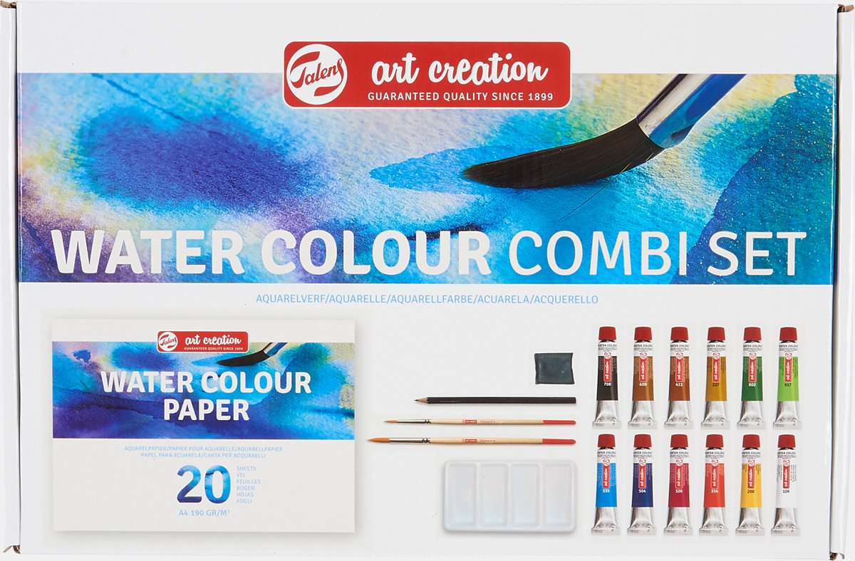 Ensemble de combinaison de peinture aquarelle Talens art création