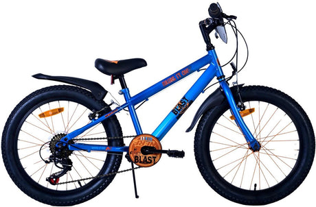 Nerf Children's Bicycle - Boys - 20 pouces - Satin Bleu - 6 VITESSE