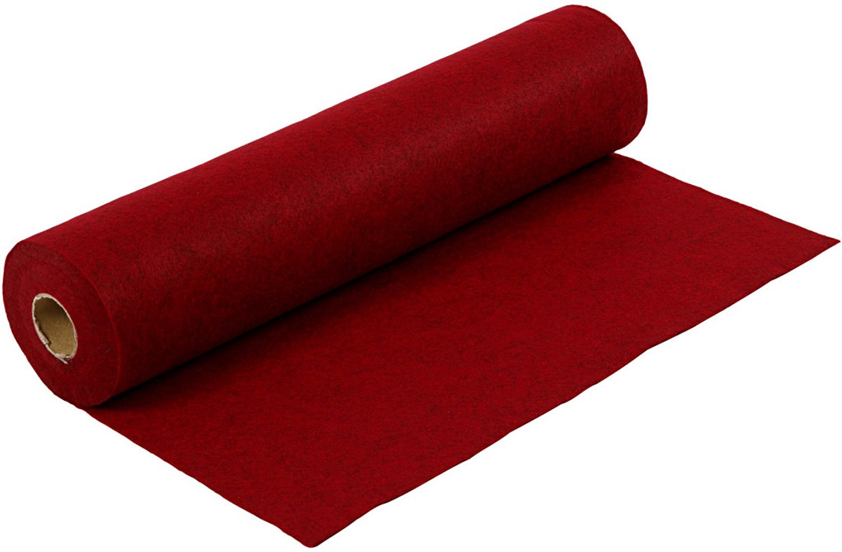 Creativ company hobby feutre en rouleau 5m rouge chiné