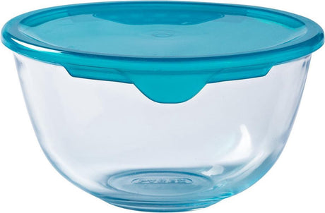 Pyrex - bol à mélanger Cook Enjoy avec couvercle 700 ml - transparent - verre borosilicate - polypropylène