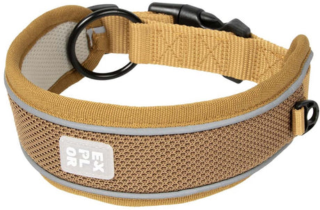 Explor duvoplus collier coupe ultime contrôle classique pour chiens xl-52-61cm or miel