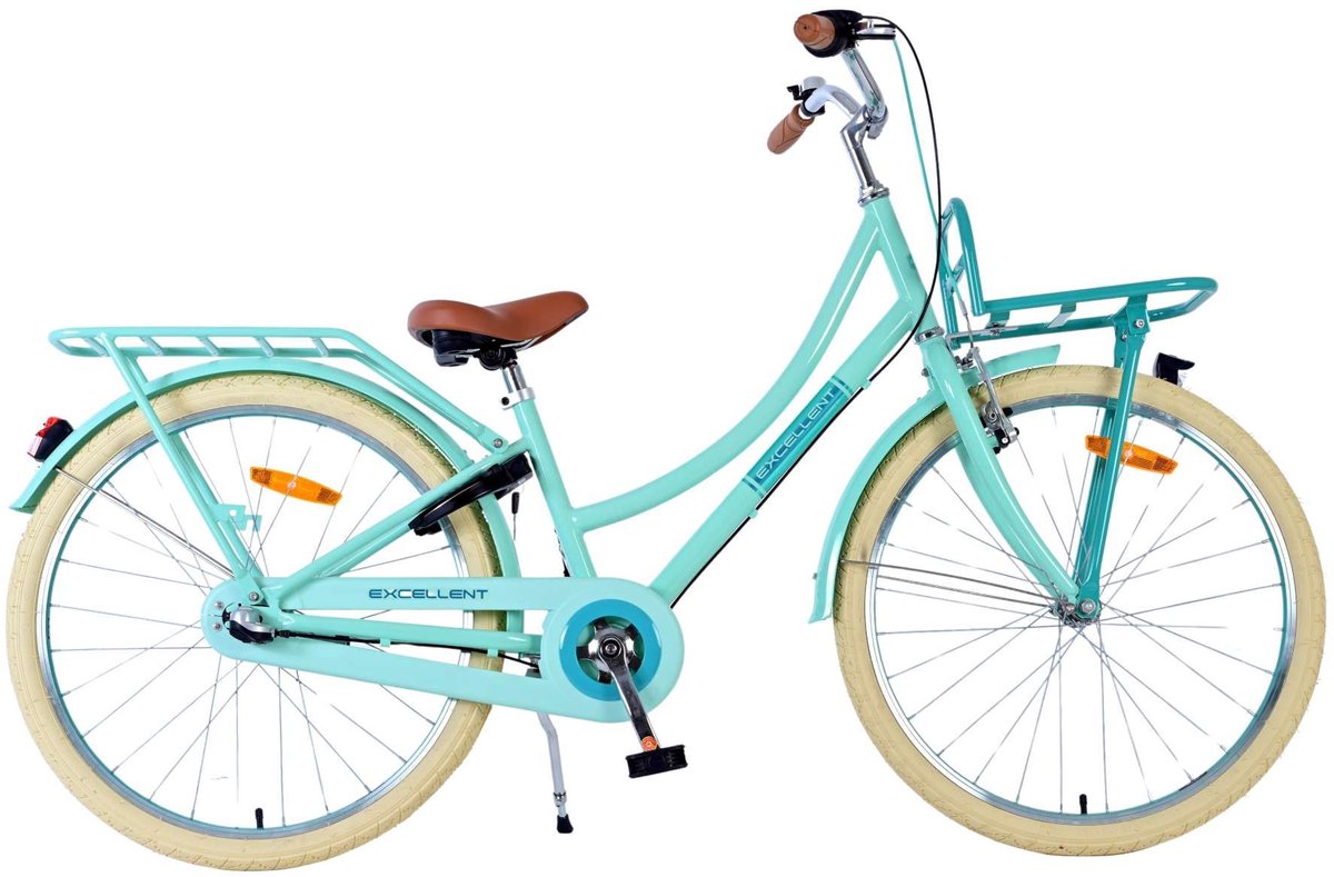 Vélo pour enfants Volare Excellent - Filles - 24 pouces - Vert - 3 vitesses