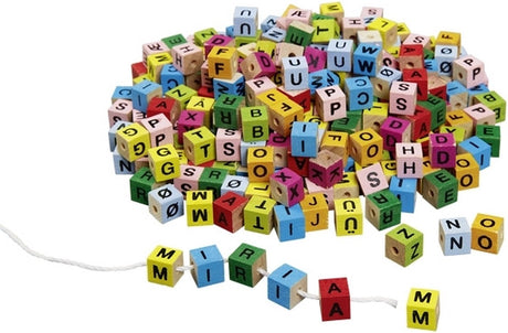 GOKI WOODEN Letter Perles - Couleur, 300ST.