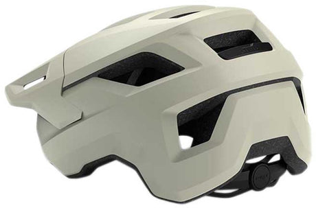 Avec abri casque de vélo - casque de vélo hommes femmes - casque vtt adultes - VTT - taille l (58-61 cm) - blanc cassé (blanc)