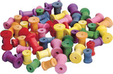 Colorations - Bobines en bois colorées, ensemble de 50